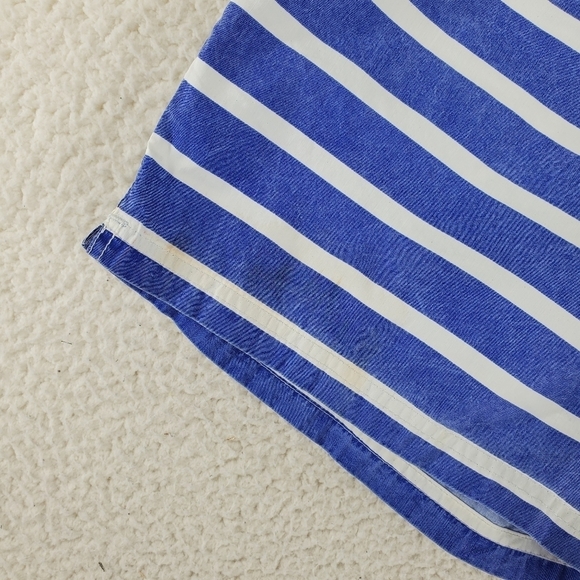 Vtg Polo Ralph Lauren Shorts Trunks Mens 38 Blue White Striped Unlined (38x5) - Picture 8 of 16
